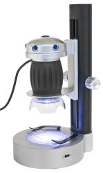 BRESSER JUNIOR USB-Handmikroskop 20x und 200x mit LED Stand