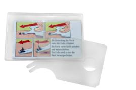 Zeckenkarte mit integrierter Linse (im Kunststoff-Etui)