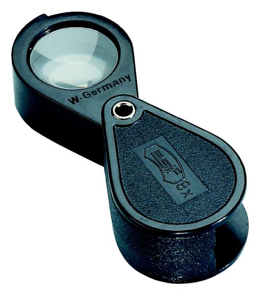 SCHWEIZER-Optik Präzisions-Einschlaglupen - 23mm - Aplanat Linse - Kunststoffgehäuse