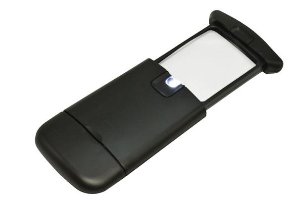 Schiebelupe 3x, mit LED