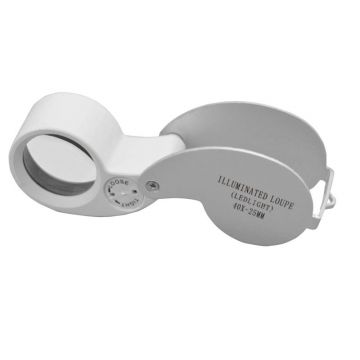 Einschlaglupe - 10x 25mm - LED