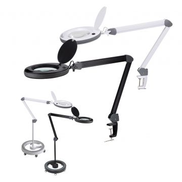 Lumeno #851X Vergrößerungslampe - Ø152mm - mit Gummischutz - 80 LEDs - vers. Vergrösserungen+