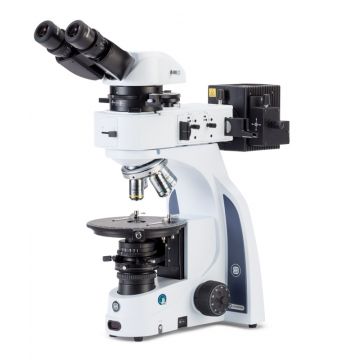 Euromex iScope [IS.1053‑PLPOLi] - Trinokular|Binokularmikroskop - [Polarisator|Hellfeld|Köhler-LED] - 50x-400x