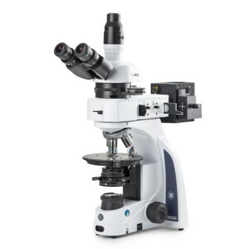 Euromex iScope [IS.1052‑PLPOLRi] - Trinokular|Binokularmikroskop - [Polarisator|Hellfeld|Halogen-Auflichtbeleuchtung] - 50x-500x